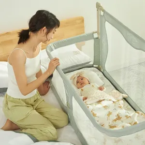 Compact 2-in-1 Baby Cot - Cozy Bedside Sleep Solution