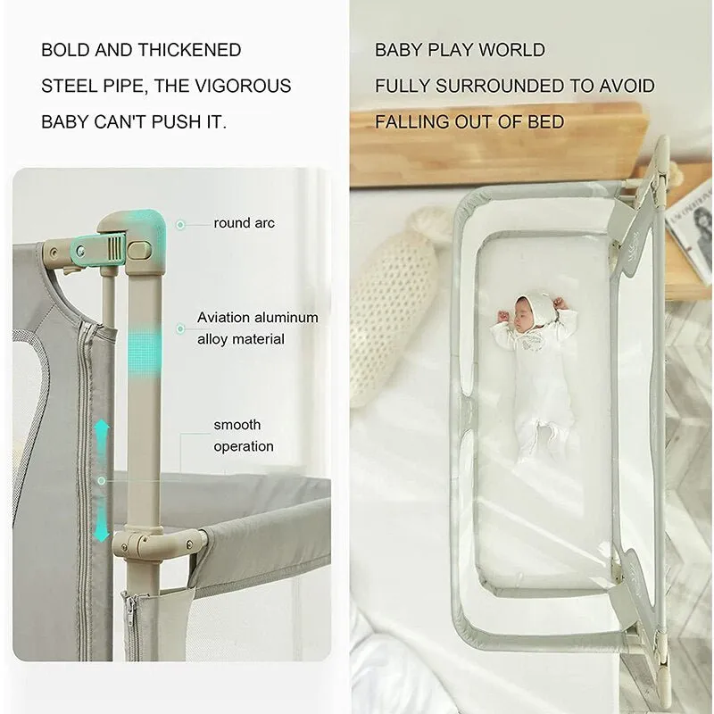 Compact 2-in-1 Baby Cot - Cozy Bedside Sleep Solution