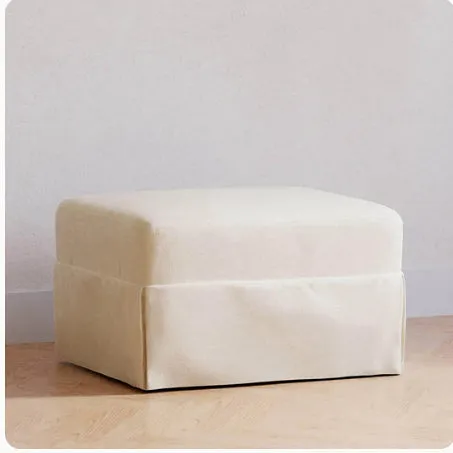 Crawford Gliding Ottoman - Performance Cream Eco-Weave