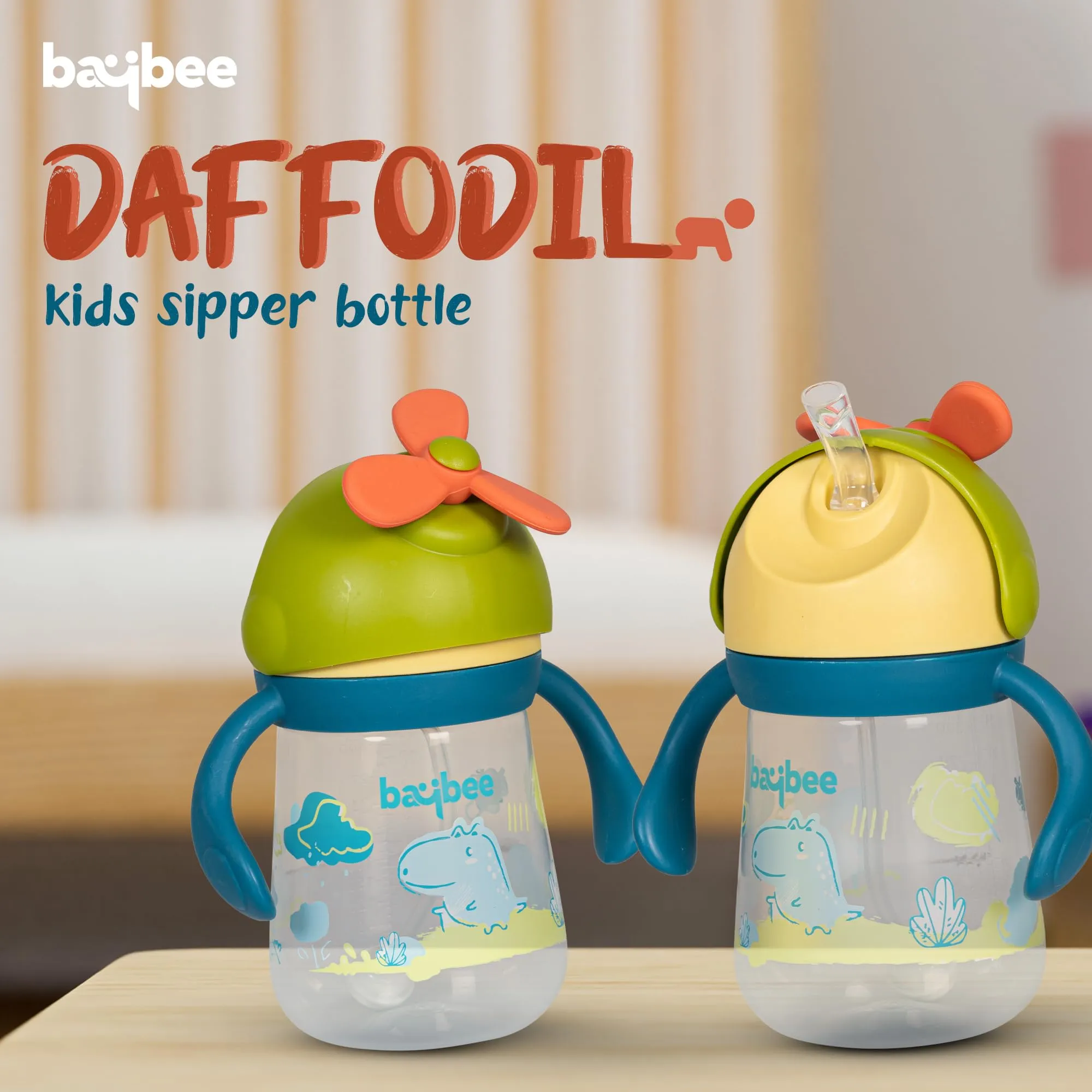 Daffodil Baby Sipper Water Bottle for Kids - 330 ml