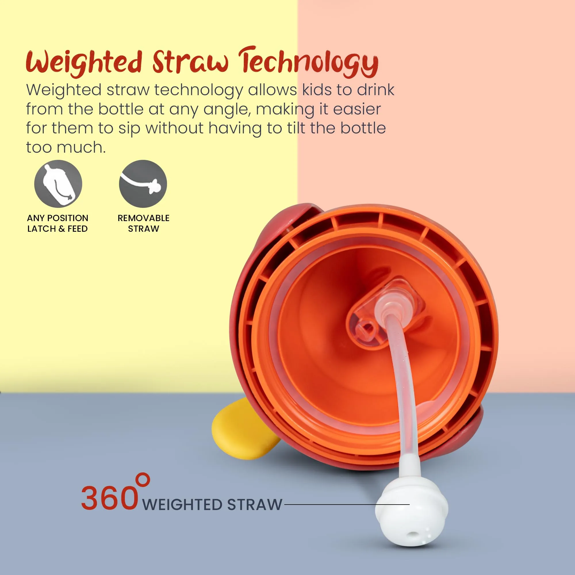 Daffodil Baby Sipper Water Bottle for Kids - 330 ml
