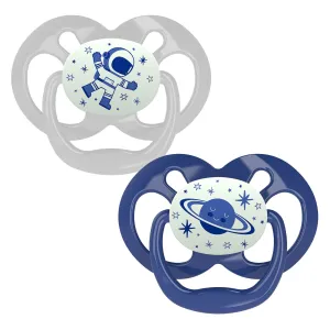 Dr Brown's Advantage Glow in the Dark Soother, 6-18 months Assorted - Blue
