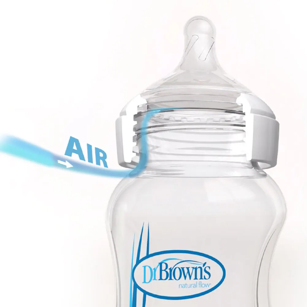Dr. Brown's Anti-Colic Options  2-Pack Wide Neck Baby Bottles - 5oz