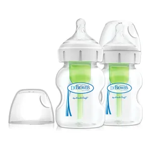 Dr. Brown's Anti-Colic Options  2-Pack Wide Neck Baby Bottles - 5oz