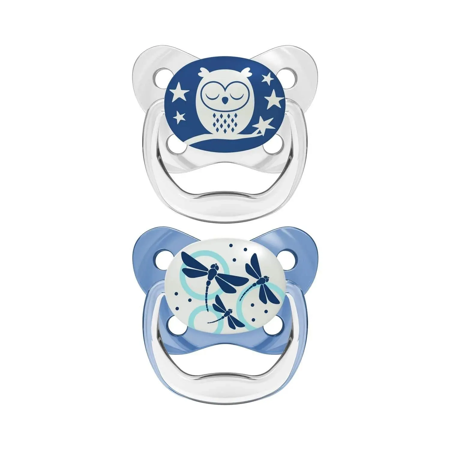 Dr. Brown's Glow in the Dark PreVent Pacifiers - Stage 1 - Blue