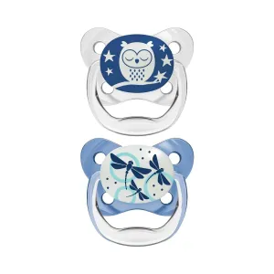 Dr. Brown's Glow in the Dark PreVent Pacifiers - Stage 1 - Blue