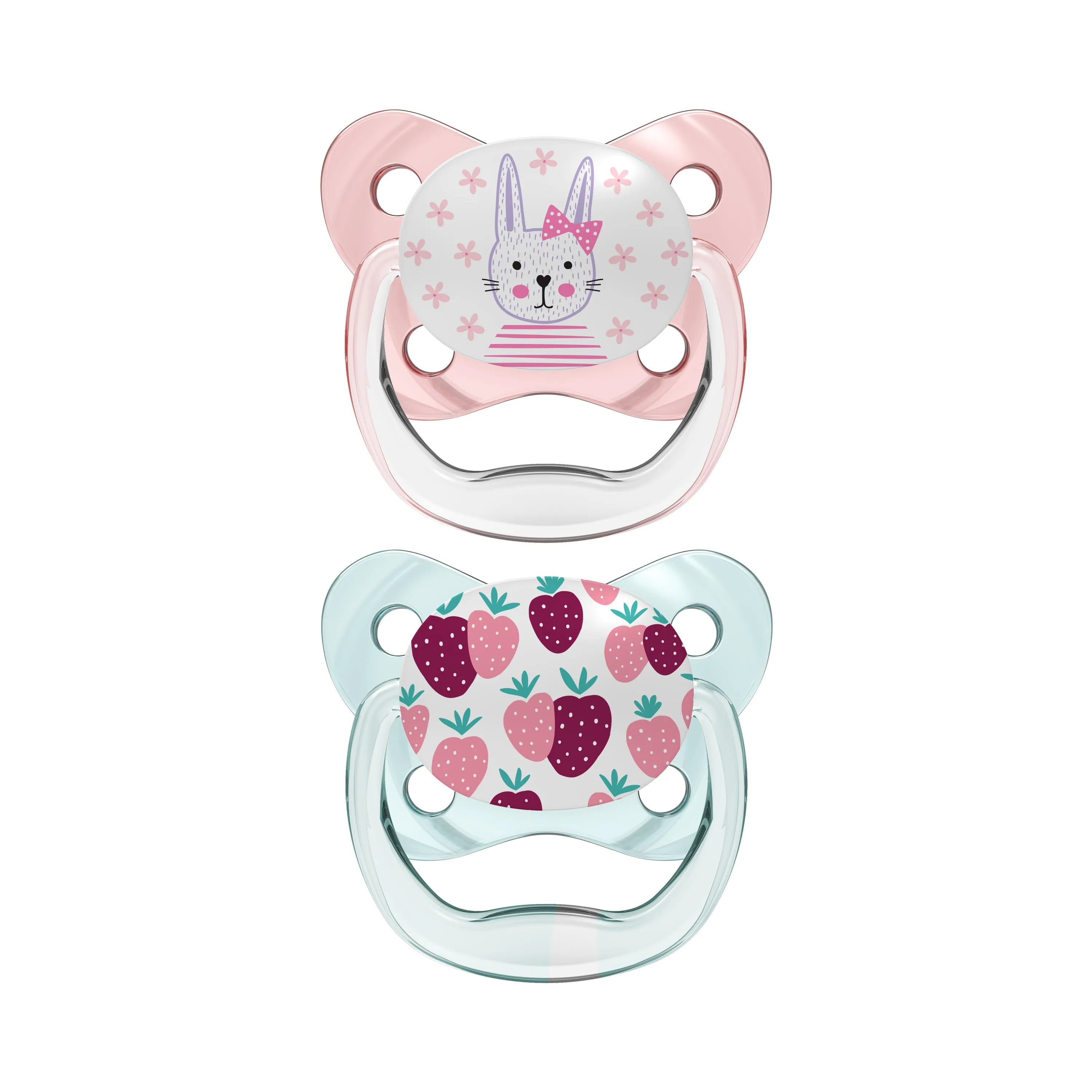 Dr. Brown'S Prevent Butterfly Soother - Stage 1, Pink, 2-Pack Pink Birth  to 6M