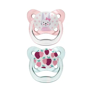 Dr. Brown'S Prevent Butterfly Soother - Stage 1, Pink, 2-Pack Pink Birth  to 6M