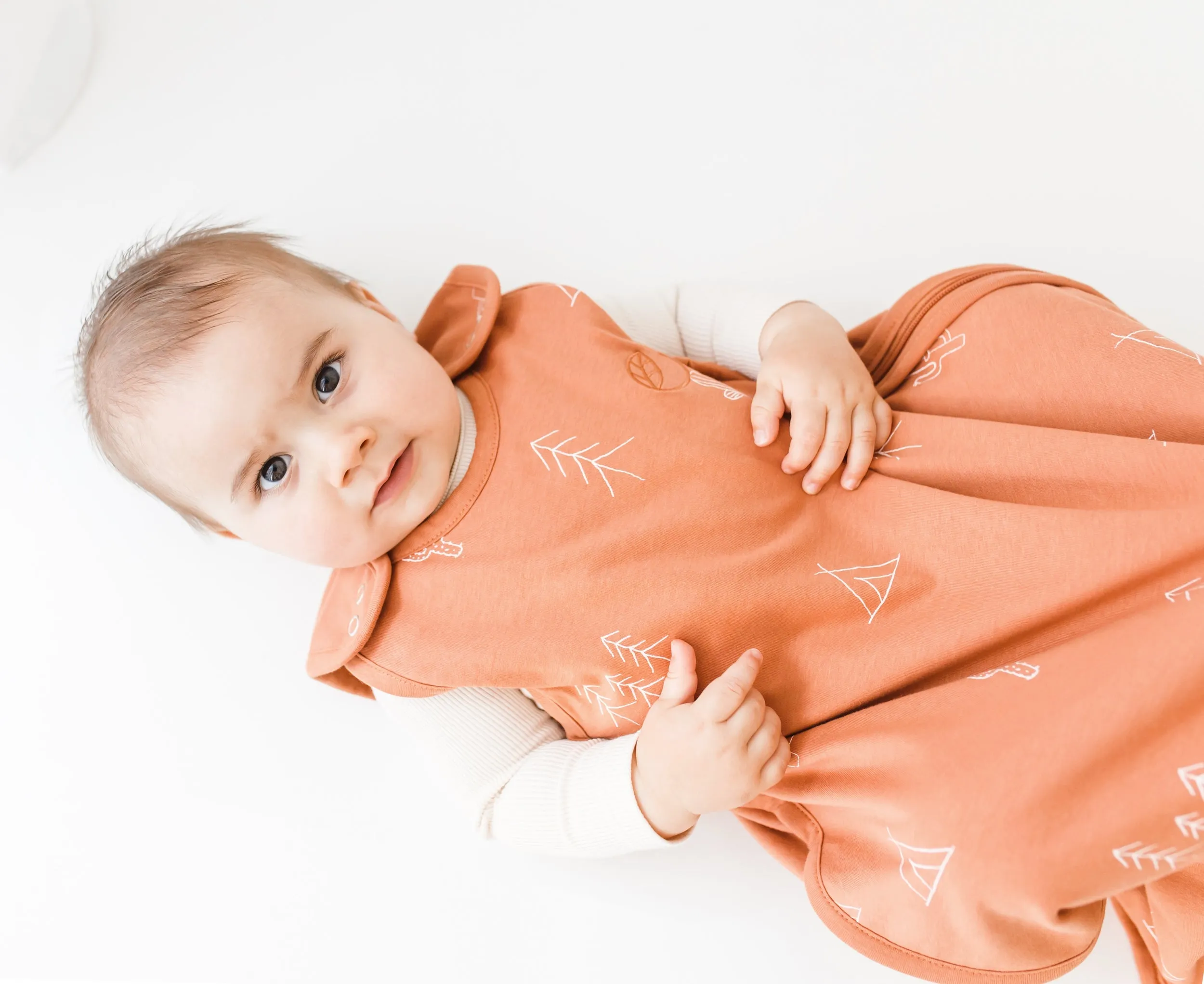Ecolino® Adjustable Baby Sleep Bag, Organic Cotton, Universal Size: 2 Months - 2 Years, Desert