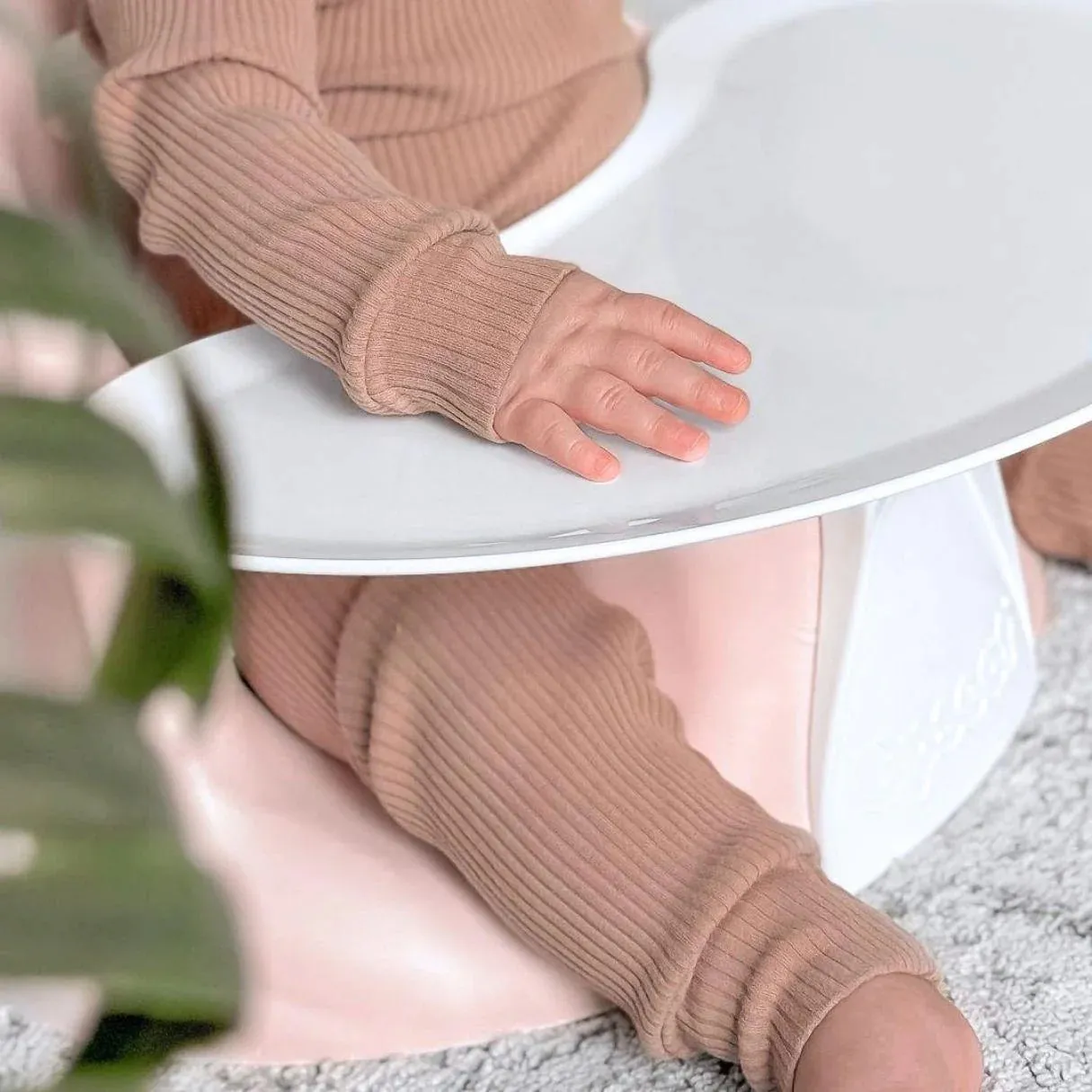 Ergonomic Baby Floor & Booster Seat - Pink