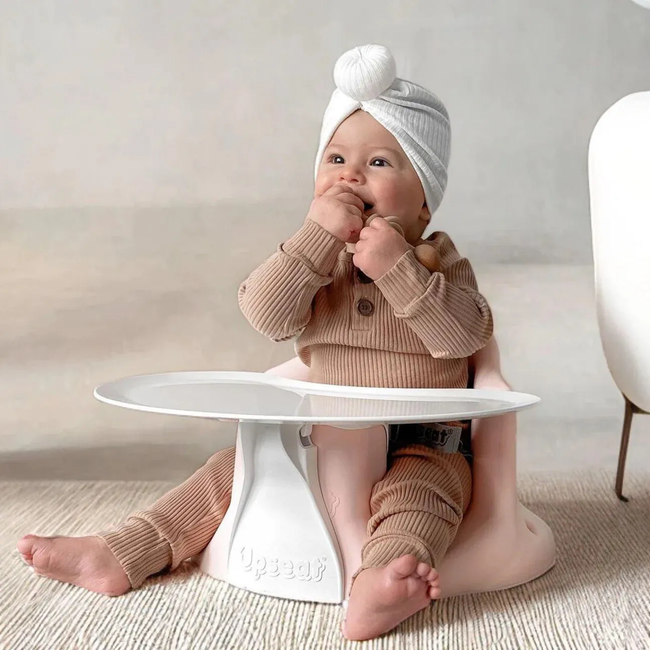 Ergonomic Baby Floor & Booster Seat - Pink