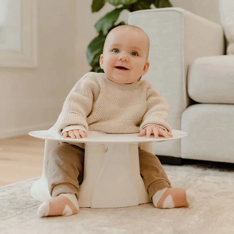Ergonomic Baby Floor & Booster Seat with Tray - Coconut