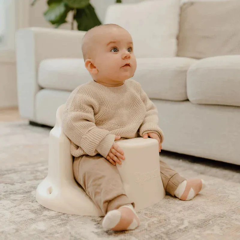 Ergonomic Baby Floor & Booster Seat with Tray - Coconut