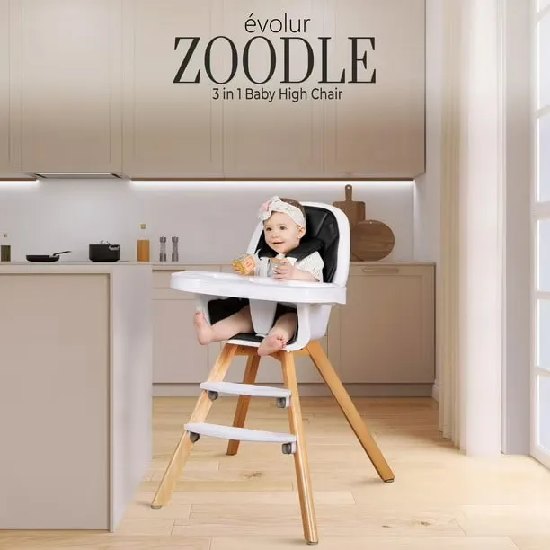 Evolur Zoodle 3-in-1 High Chair