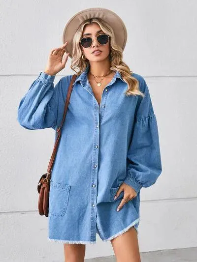 Feel the Good Vibes in This Casual and Comfy Denim Dress
