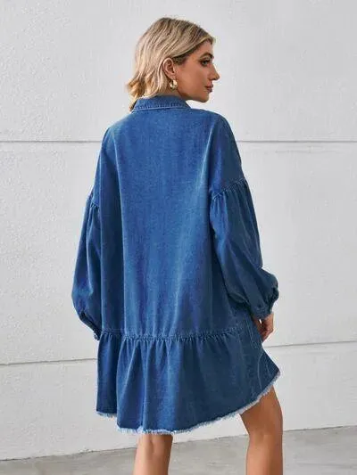 Feel the Good Vibes in This Casual and Comfy Denim Dress