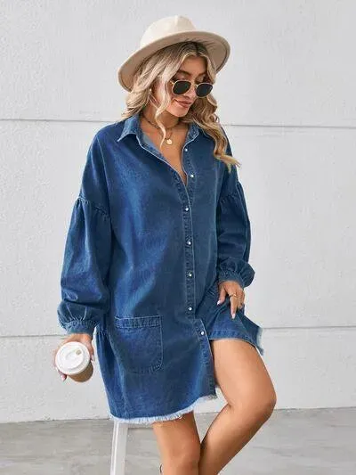 Feel the Good Vibes in This Casual and Comfy Denim Dress