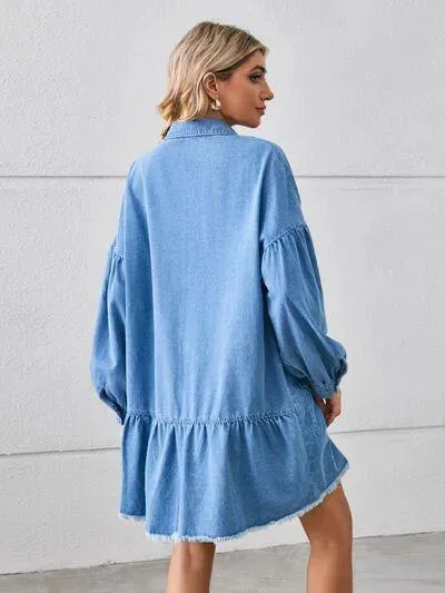 Feel the Good Vibes in This Casual and Comfy Denim Dress