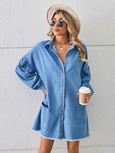 Feel the Good Vibes in This Casual and Comfy Denim Dress