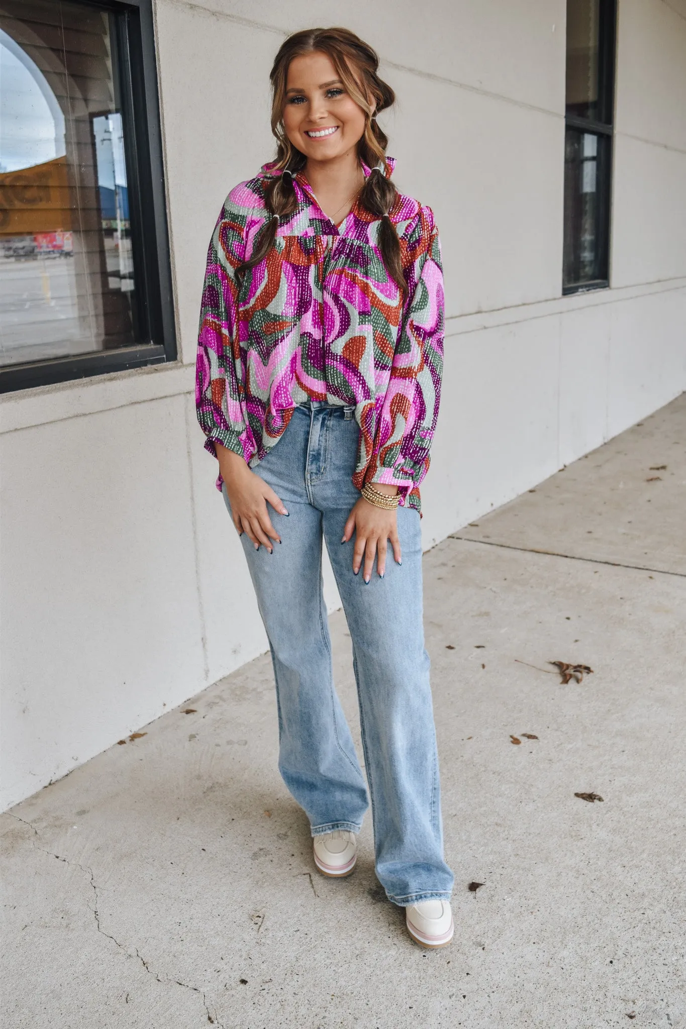 Flying Monkey Super High Rise 90's Vintage Flare Jeans- Dreaming Hill