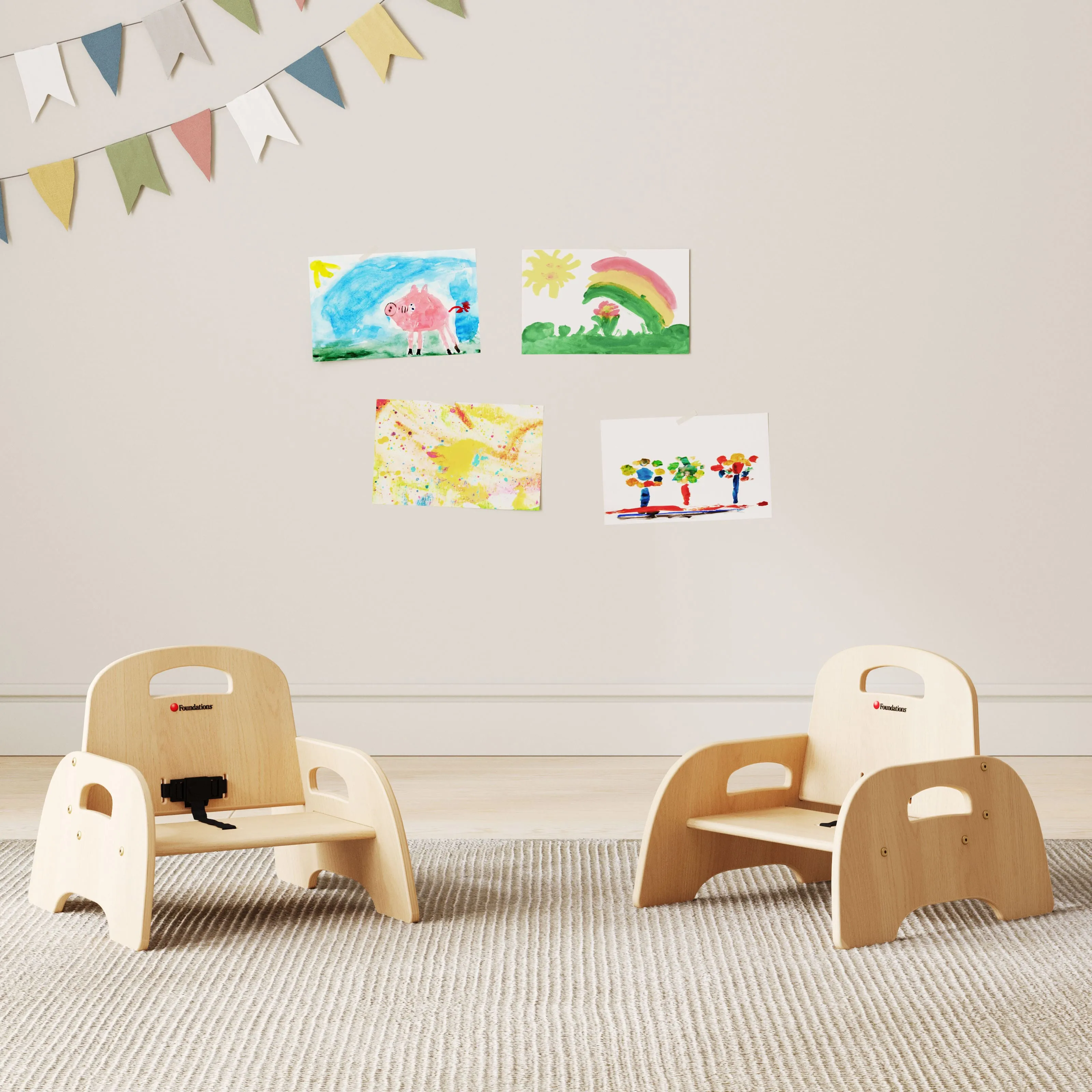 Foundations Simple Sitter™ Birch Feeding Chair (2 Pack)