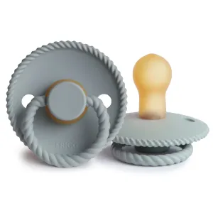 Frigg Rope Natural Rubber Pacifier- French Grey