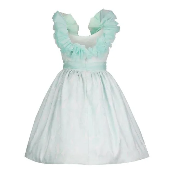 GIRLS MINT GREEN BALL DRESS