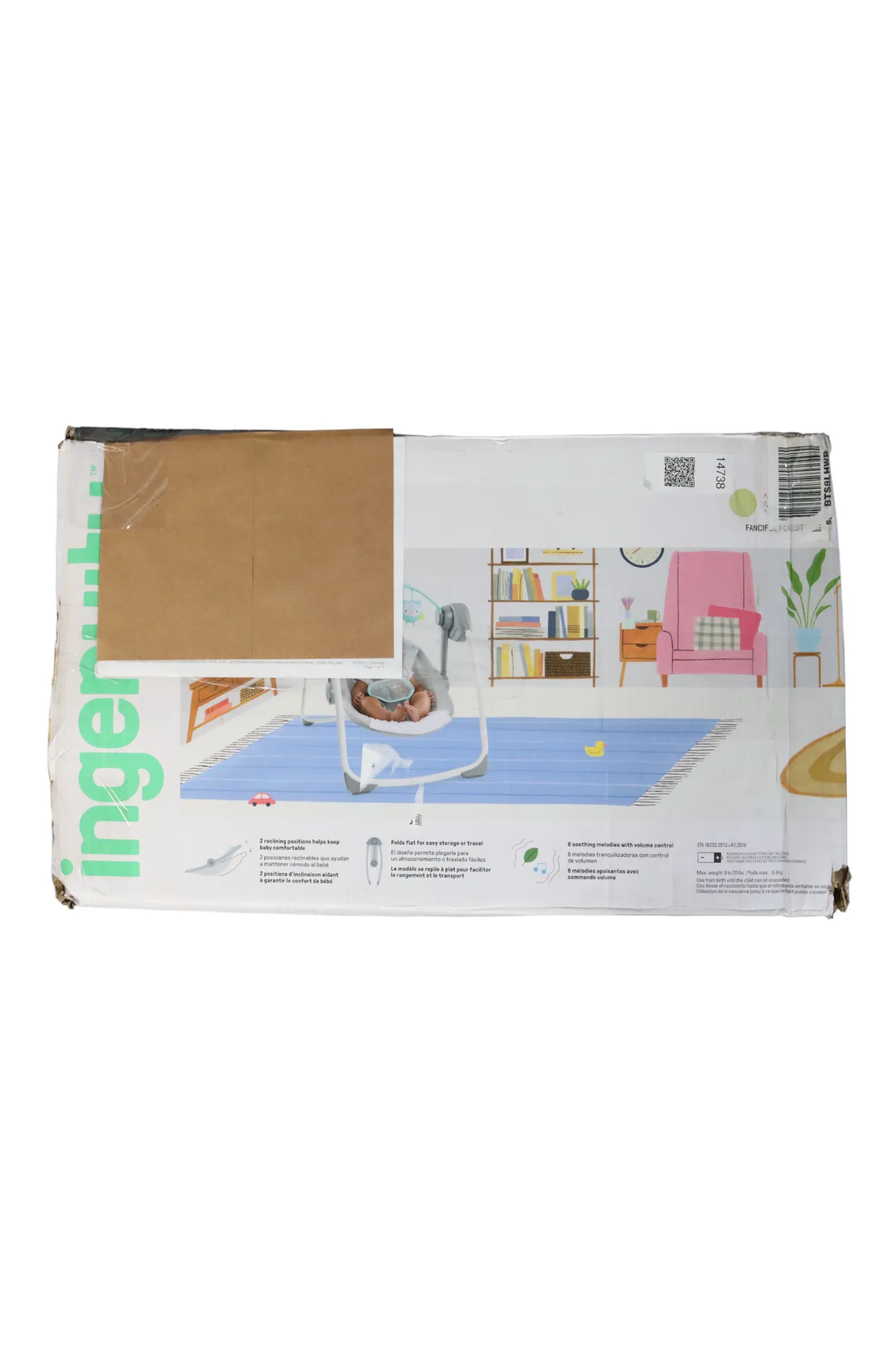 Ingenuity Comfort 2 Go Portable Swing - Fanciful Forest
