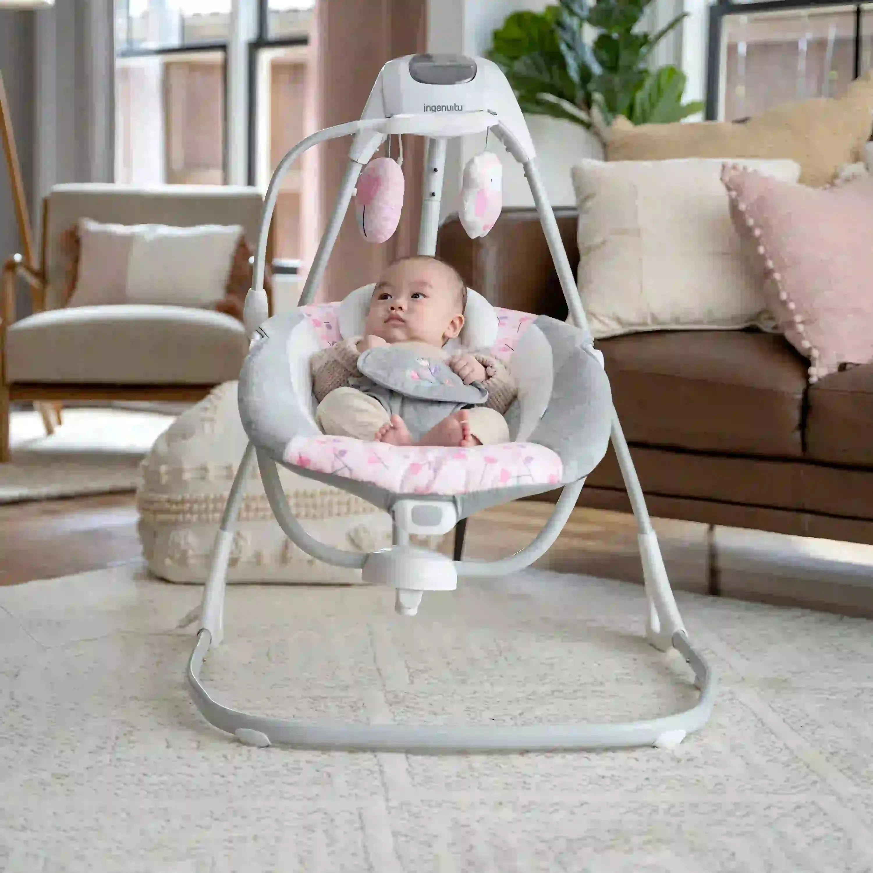 Ingenuity Simple Comfort Compact Soothing Swing - Cassidy