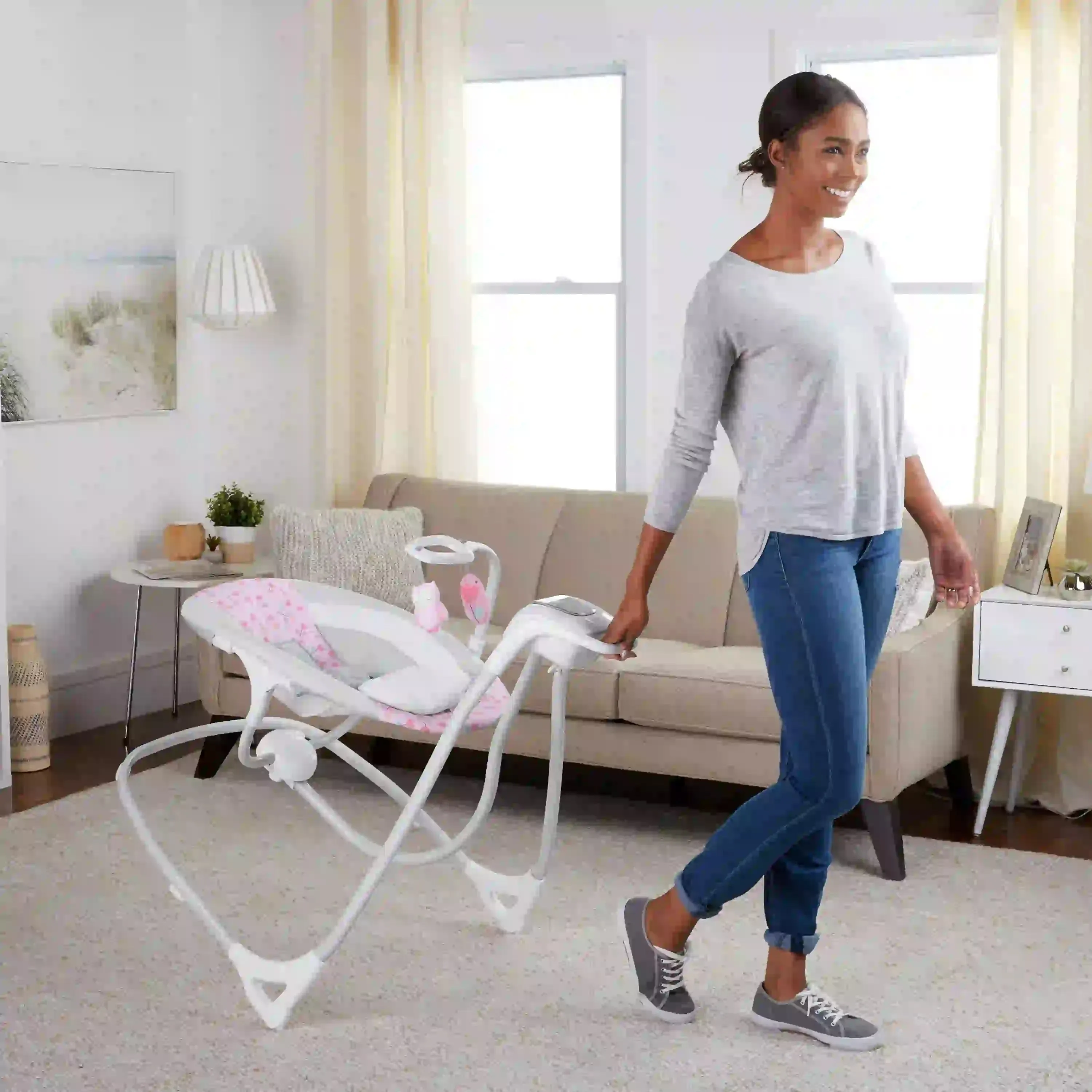 Ingenuity Simple Comfort Compact Soothing Swing - Cassidy