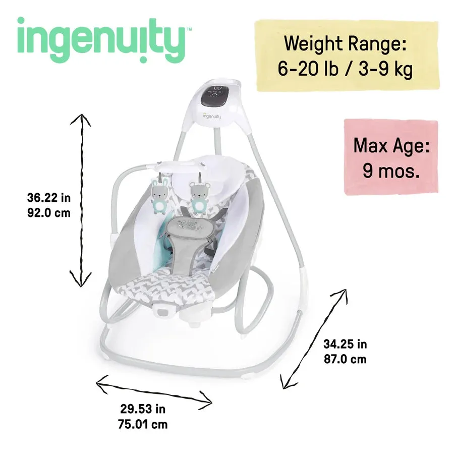 Ingenuity SimpleComfort Soothing Swing & Rocker - Raylan