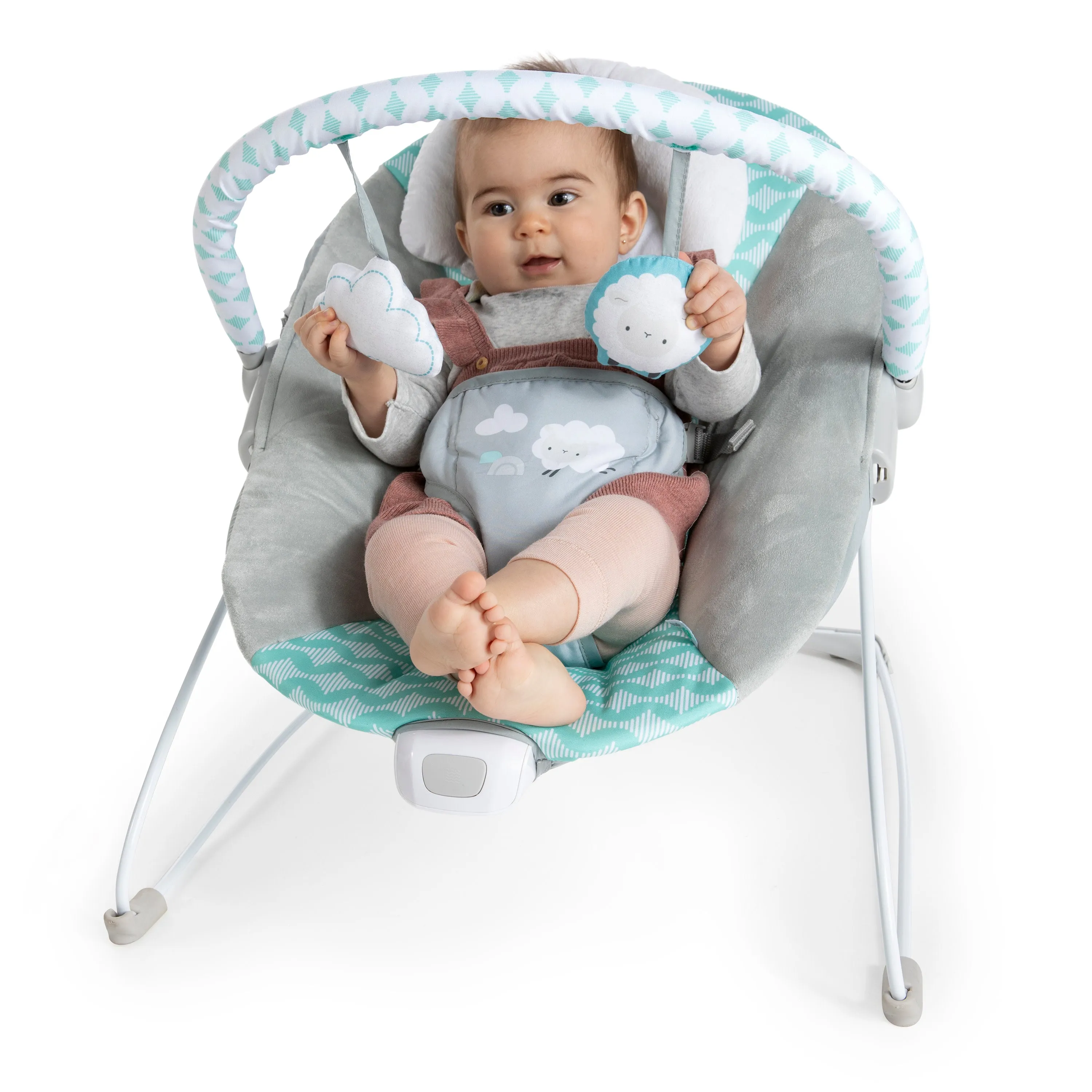 Ity by Ingenuity Bouncity Bounce Vibrating Deluxe Baby Bouncer, Goji