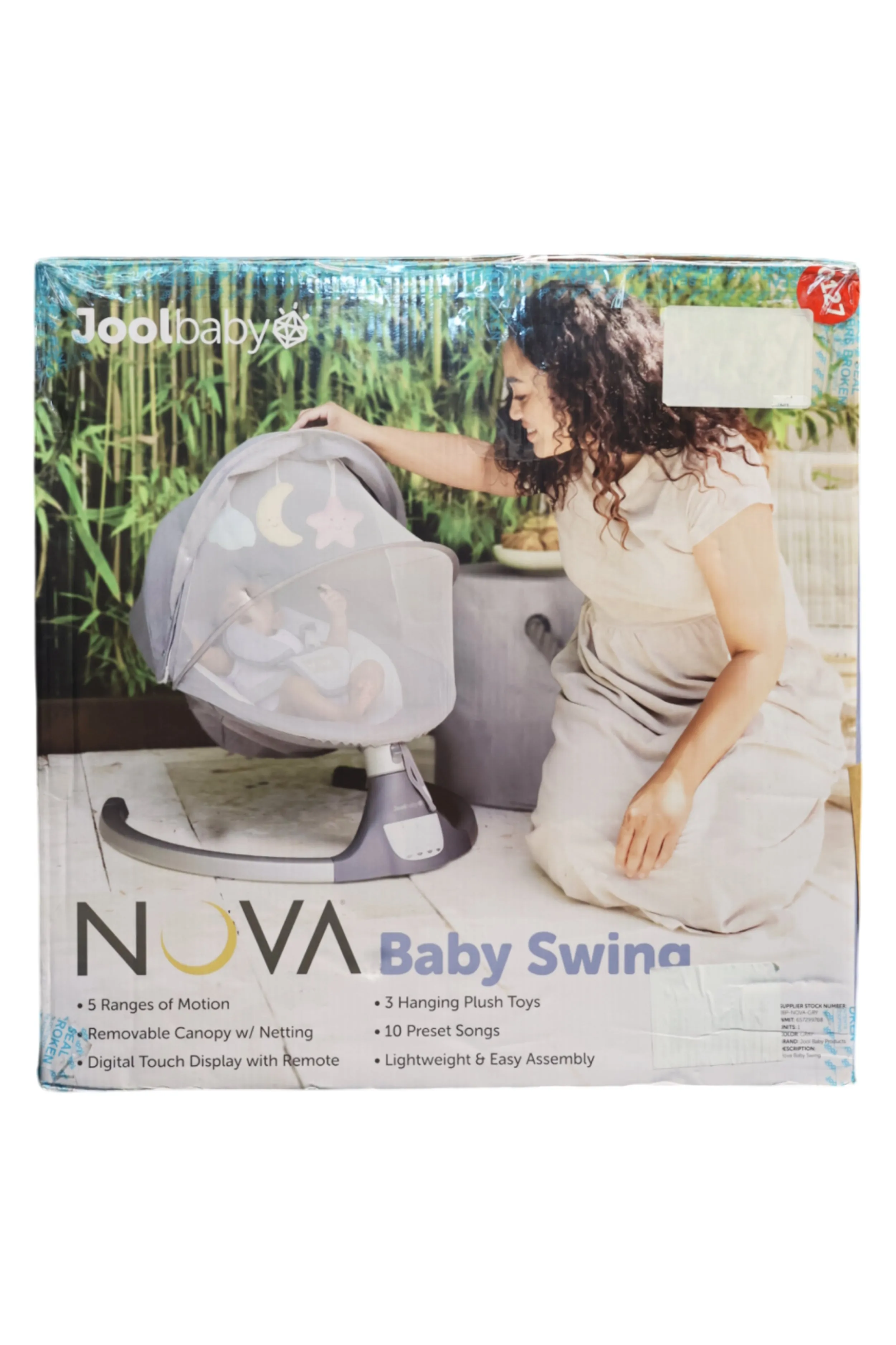 Jool Baby Nova Baby Swing - 2024 Model - Grey