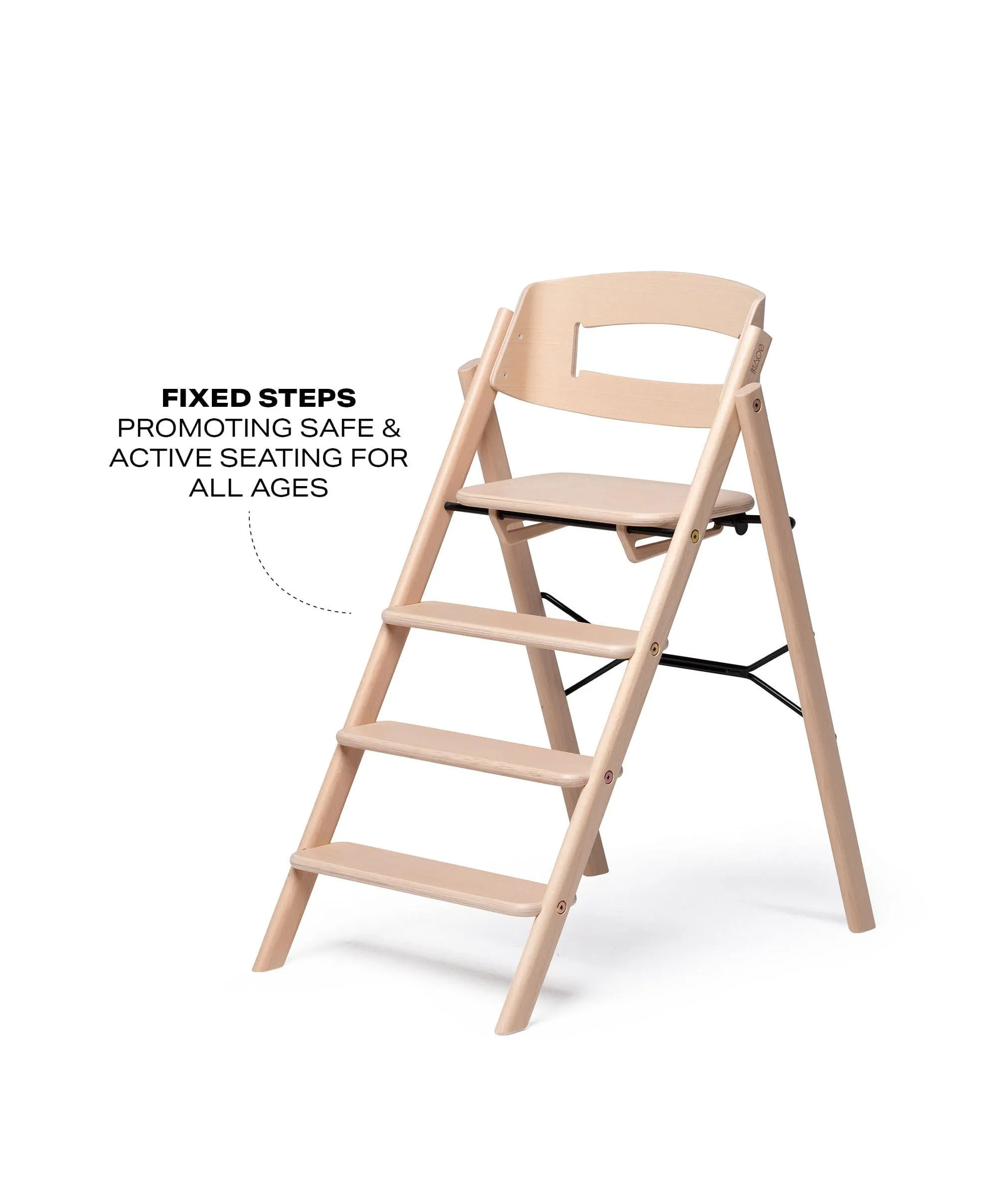 KAOS Klapp Highchair - Beech