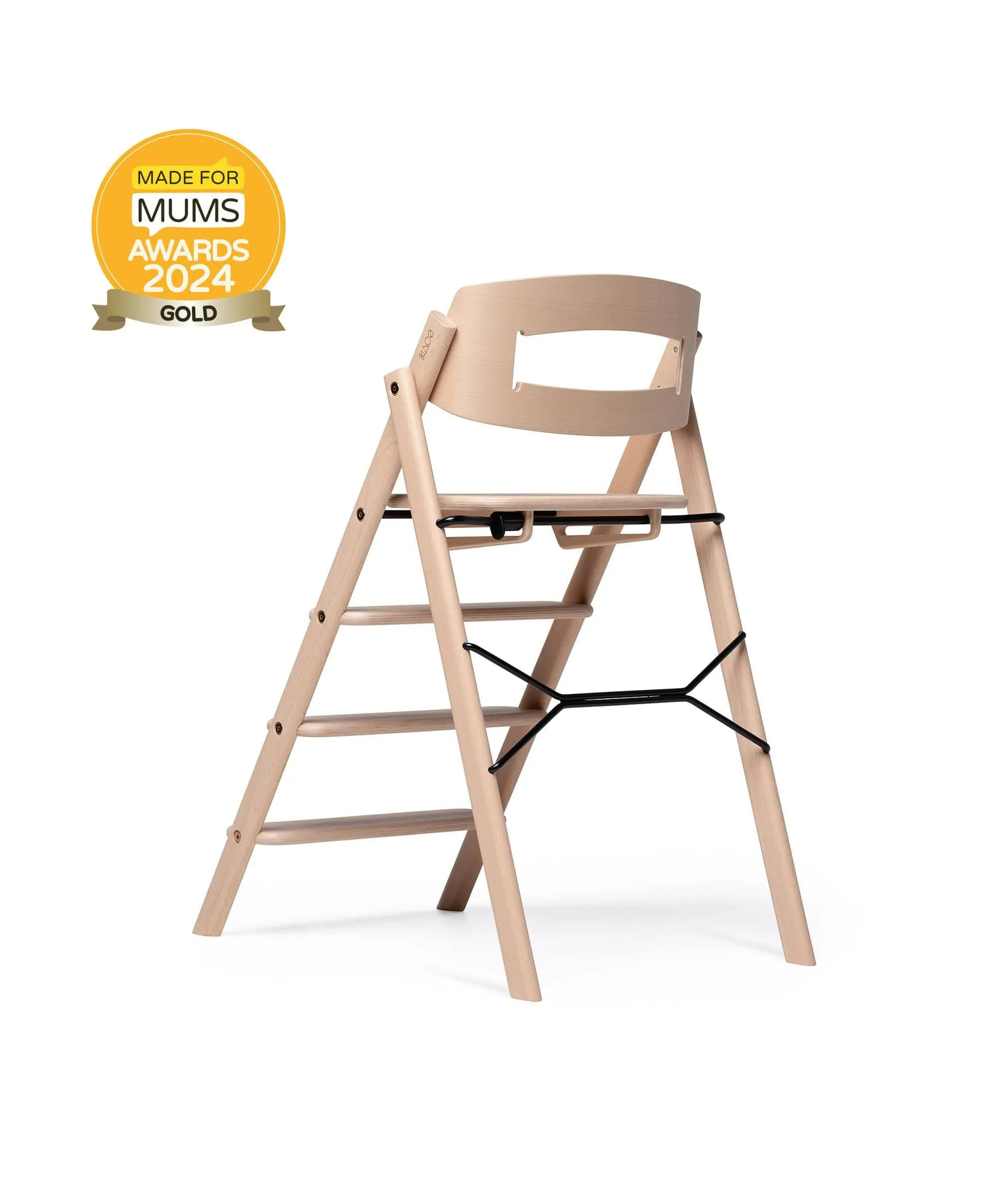 KAOS Klapp Highchair - Beech