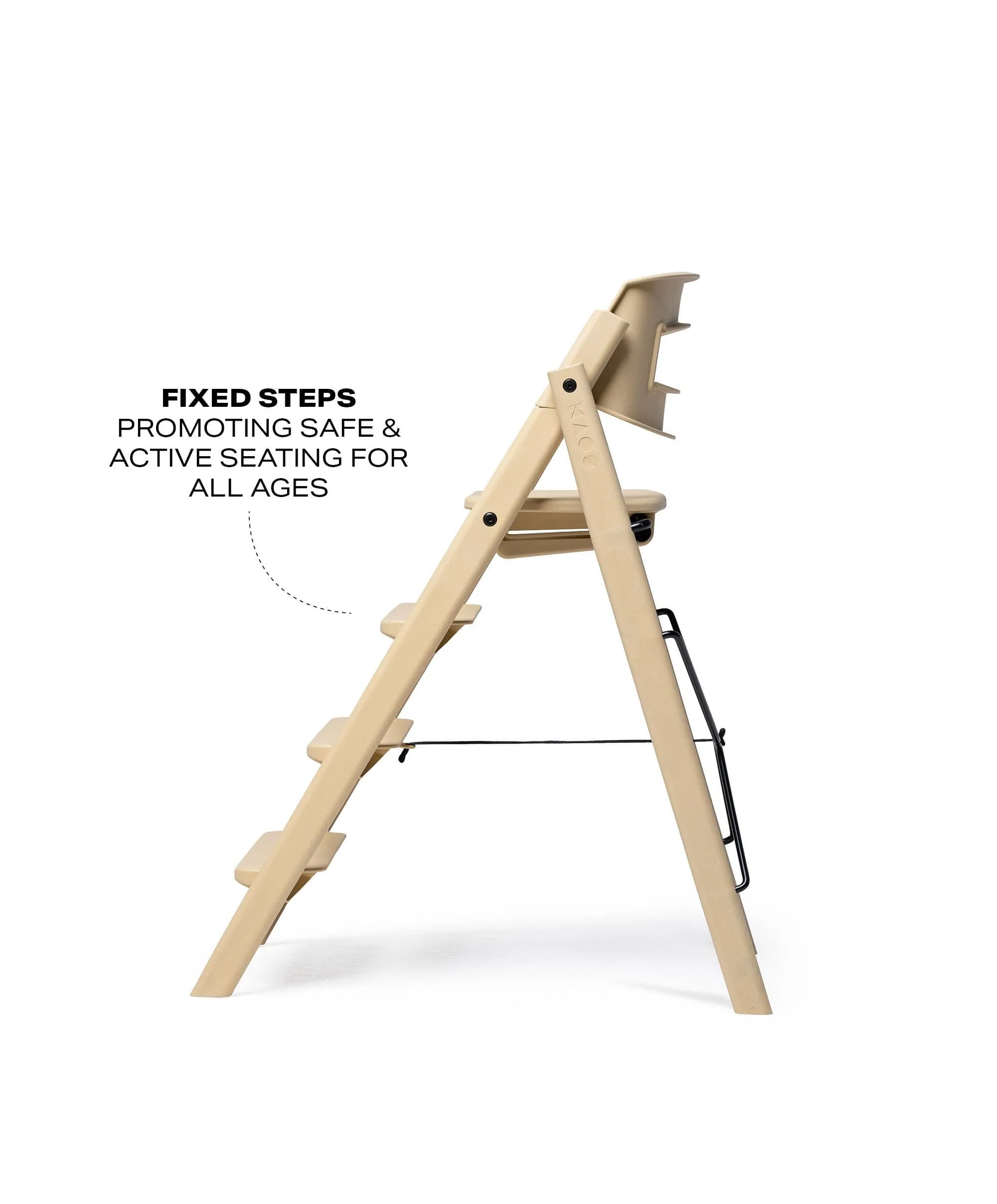 KAOS Klapp Recycled Highchair - Desert Sand