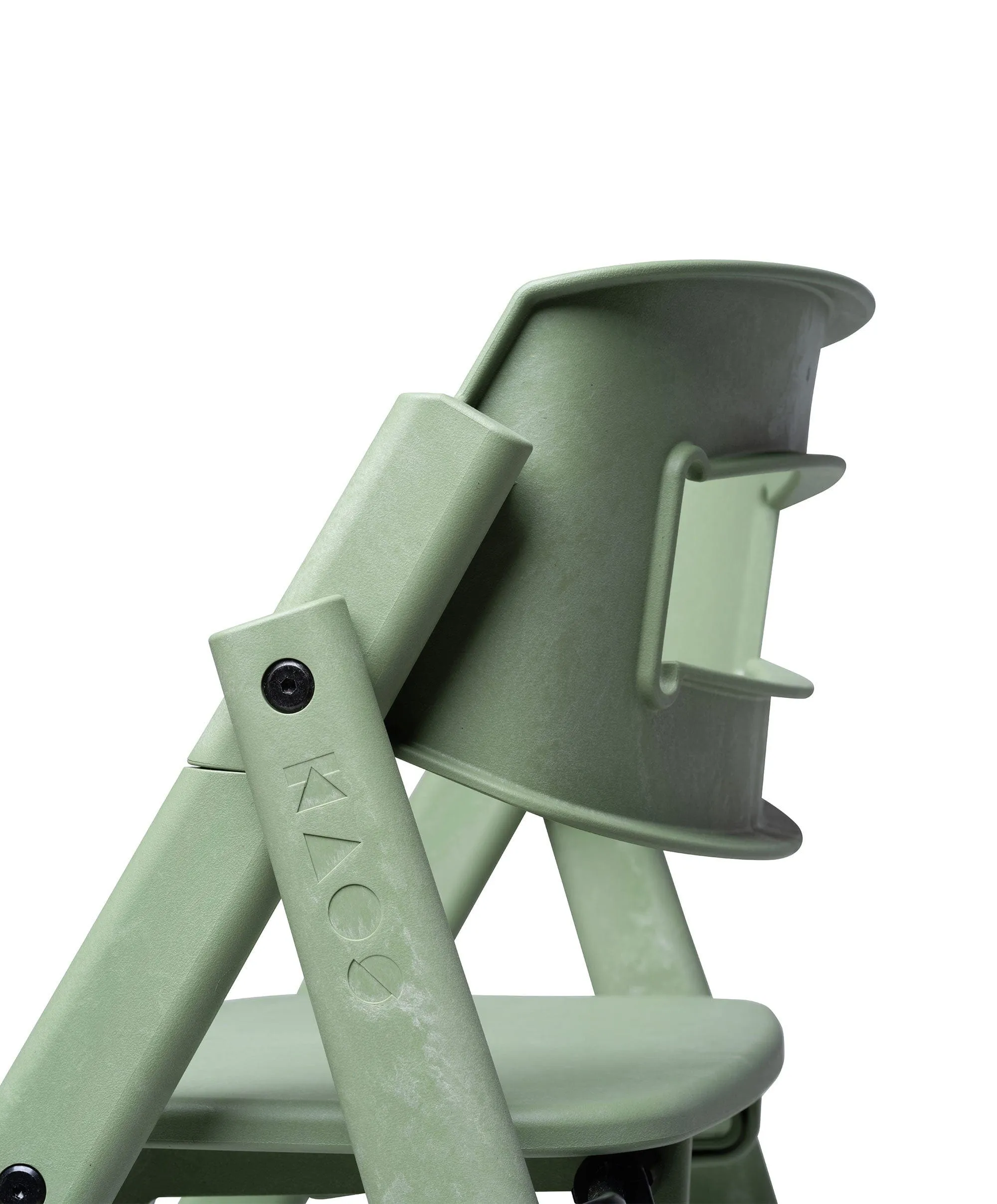KAOS Klapp Recycled Highchair - Mineral Green
