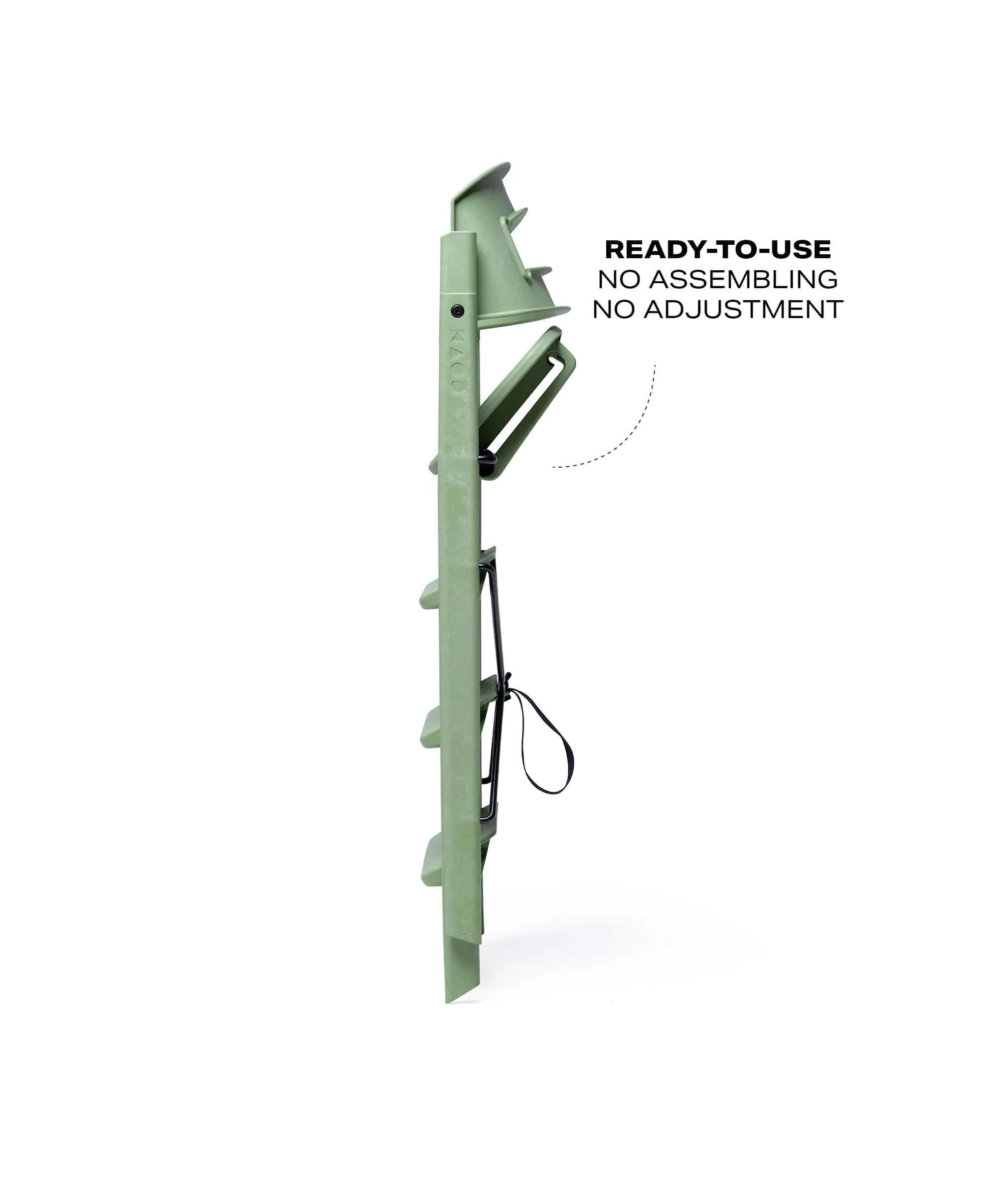 KAOS Klapp Recycled Highchair - Mineral Green