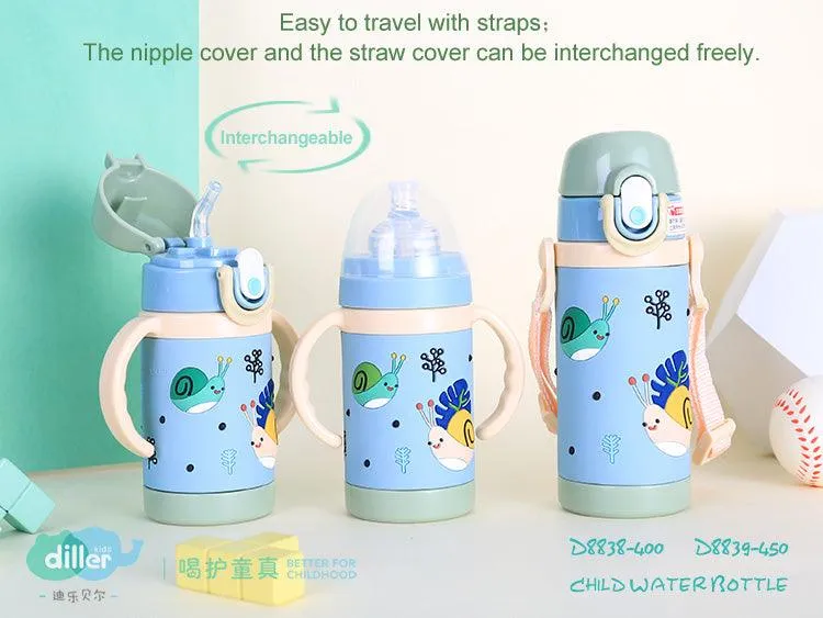 Kids Cute Animals Water Bottle - 450 ML