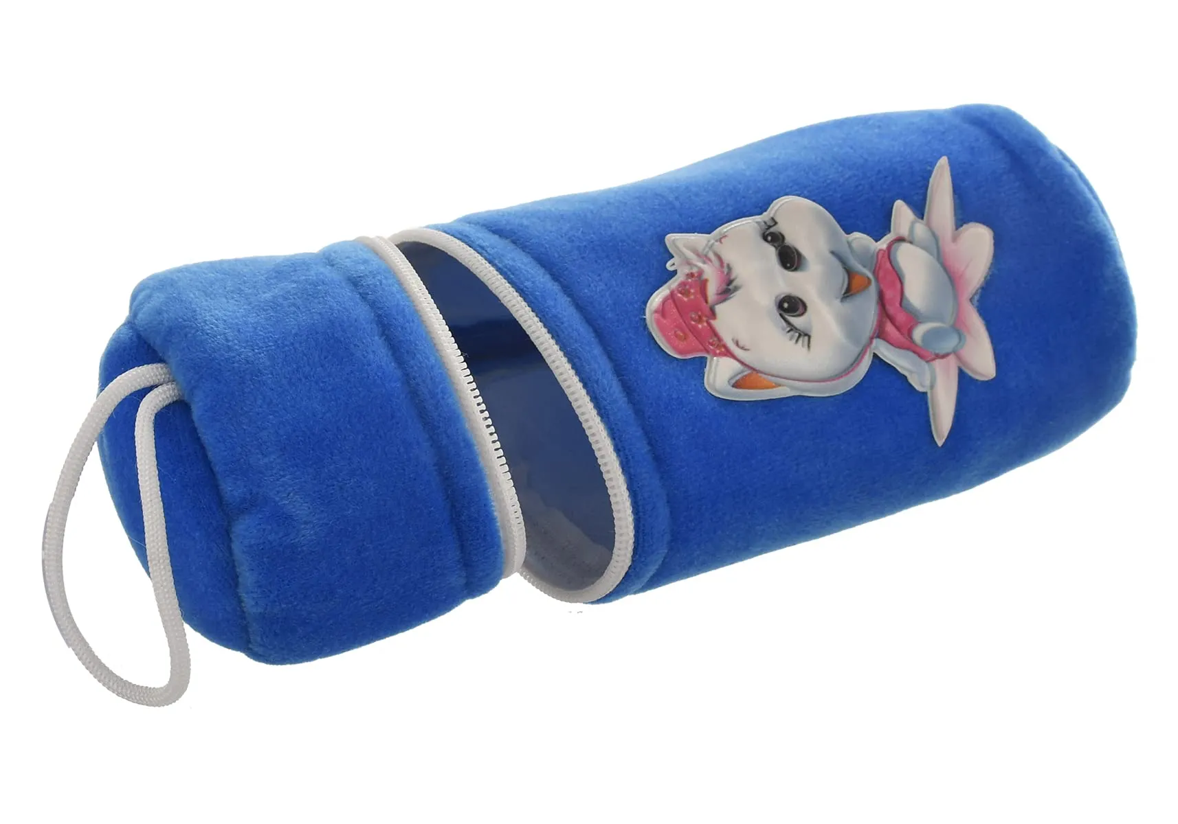 Kuber Industries Cartoon Printed Velvet Newborn Baby Feeding Bottle Cover, Pack of 3 (Blue)