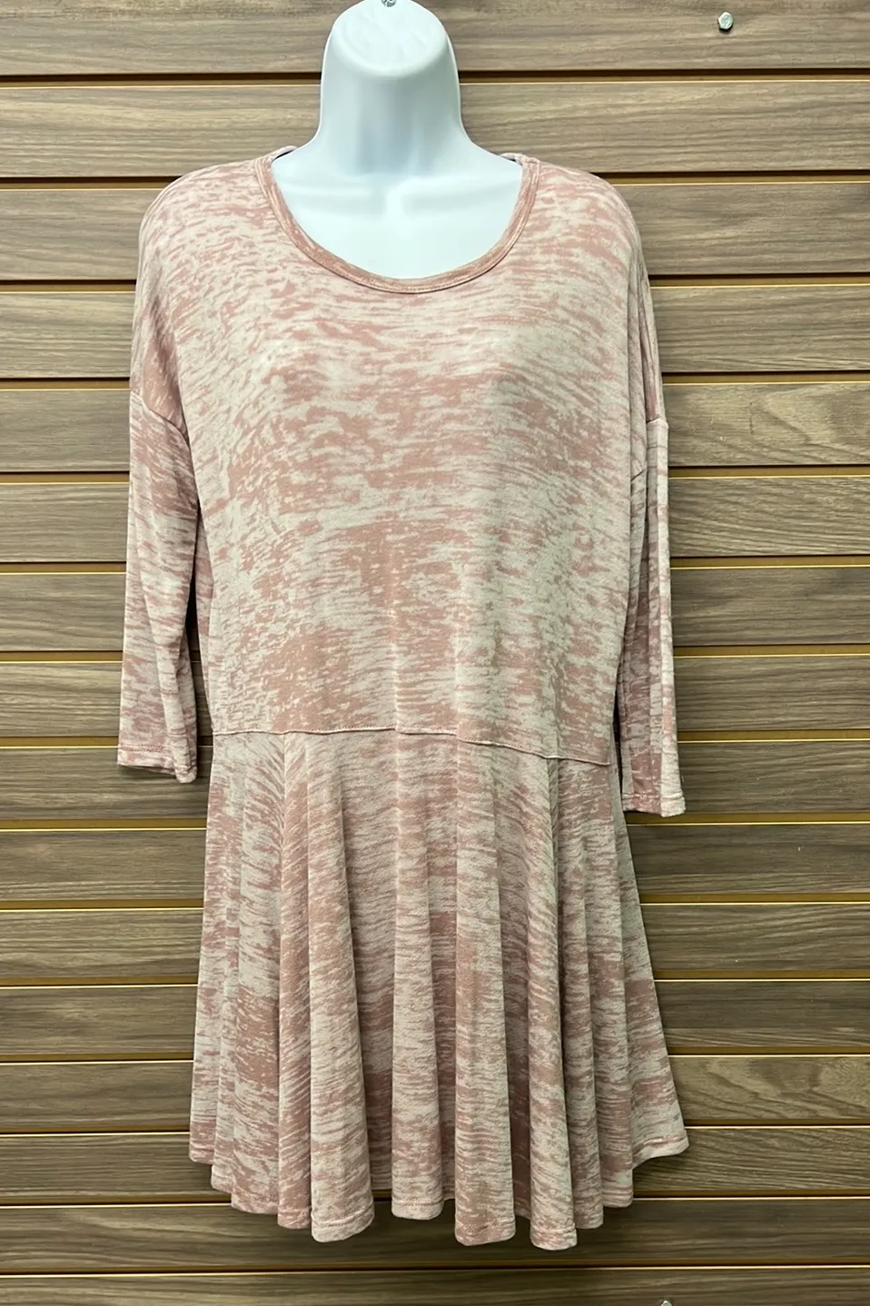 Lavender Dress with 3/4 Sleeves