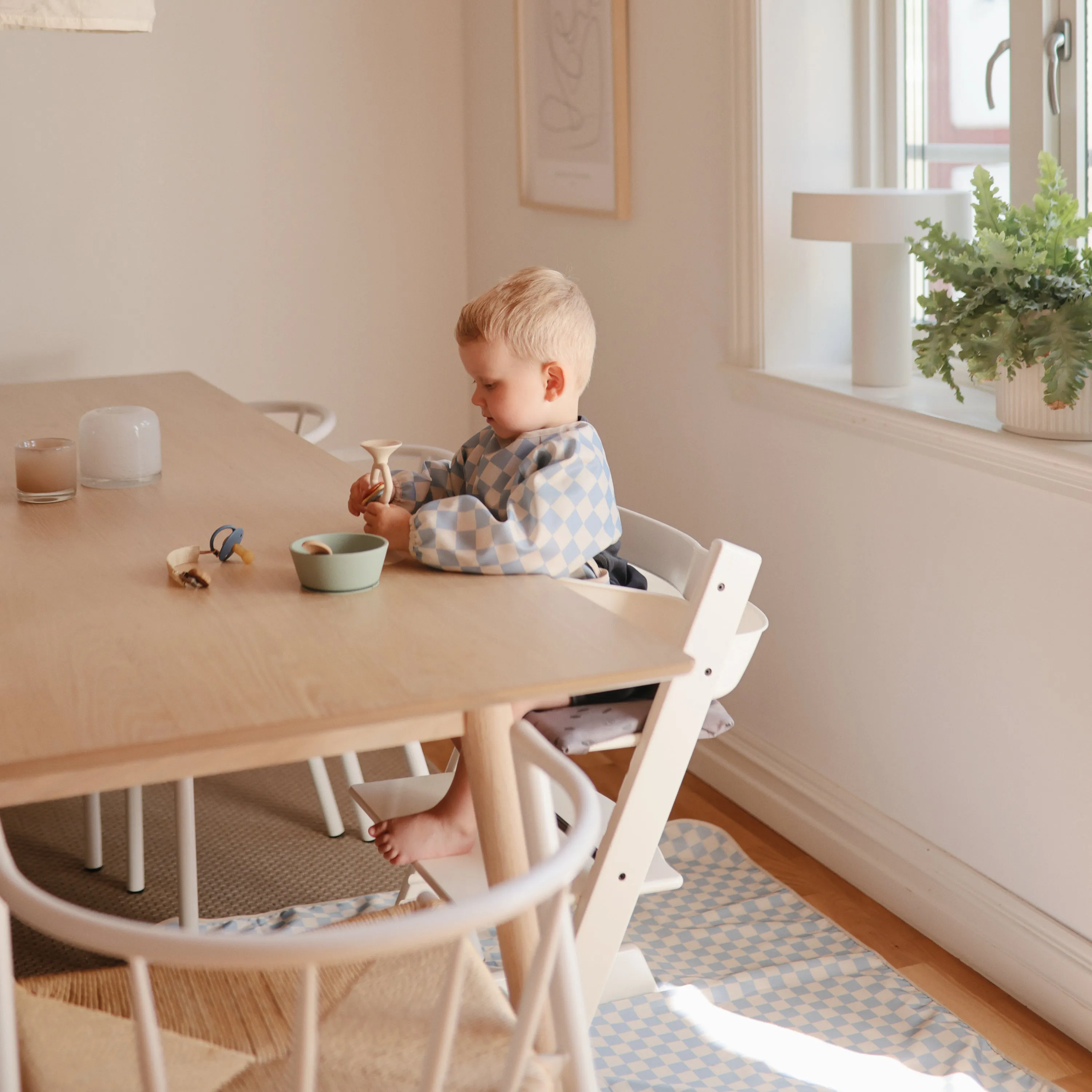 Linen Pacifier Clip 2-pack