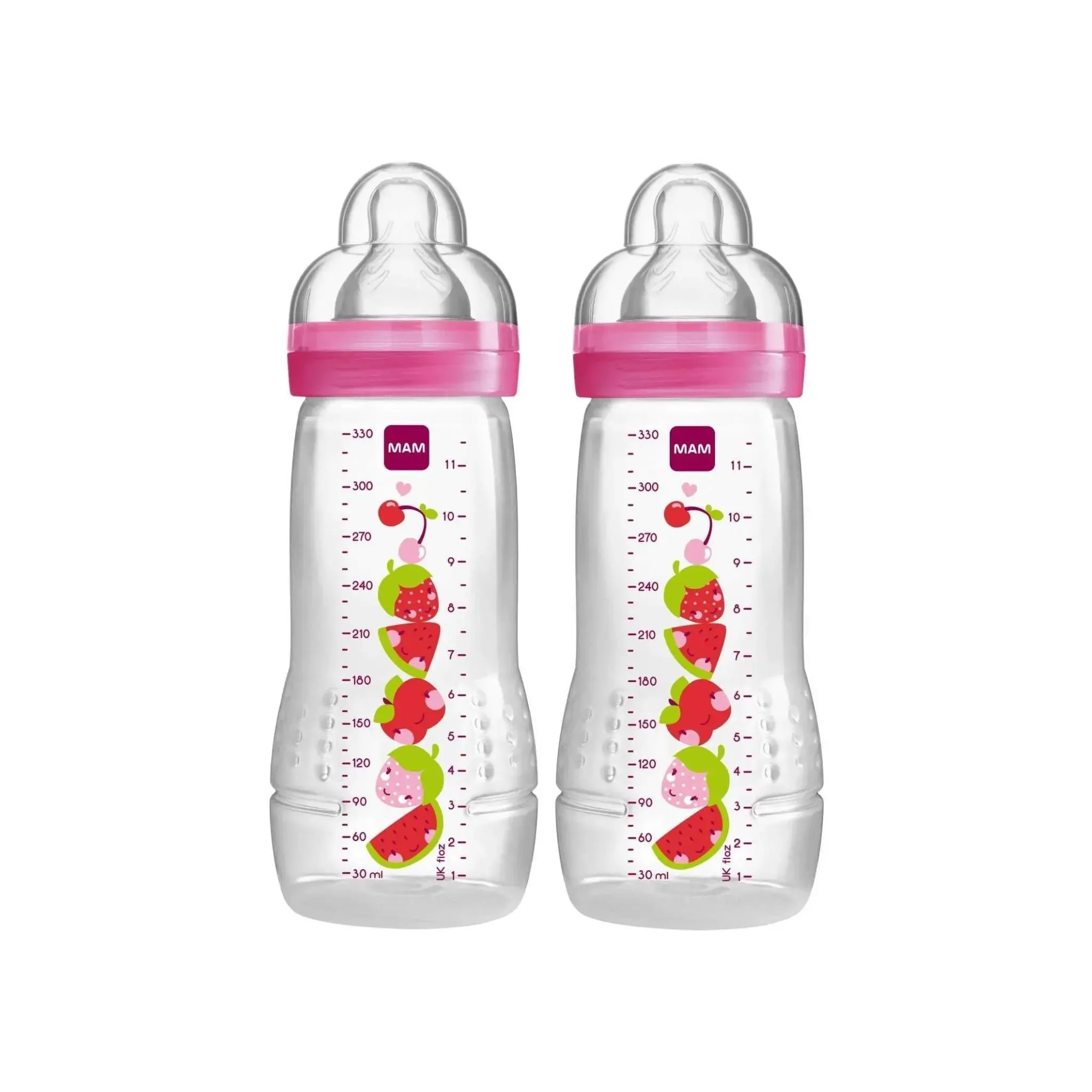 MAM Easy Active Baby Bottles 330ml - 2 Pack - Boy's