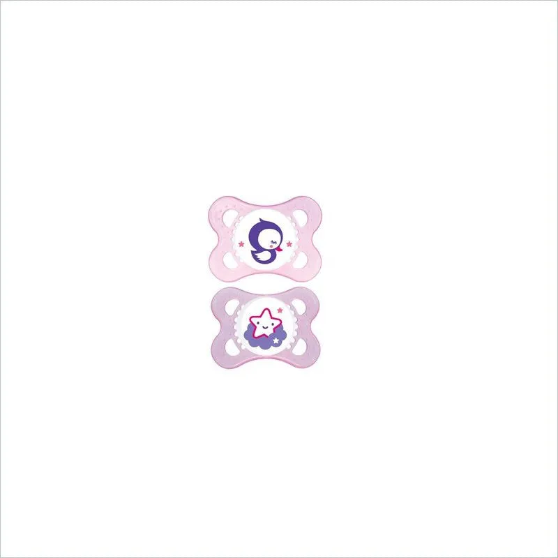MAM Night 2  Months Silicone Pacifier - 2 Pack