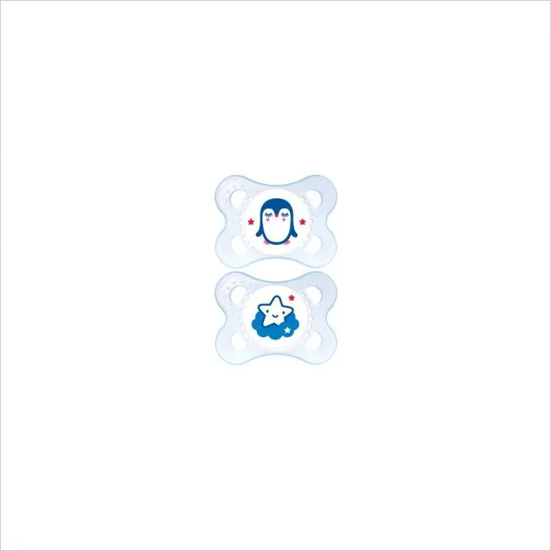 MAM Night 2  Months Silicone Pacifier - 2 Pack