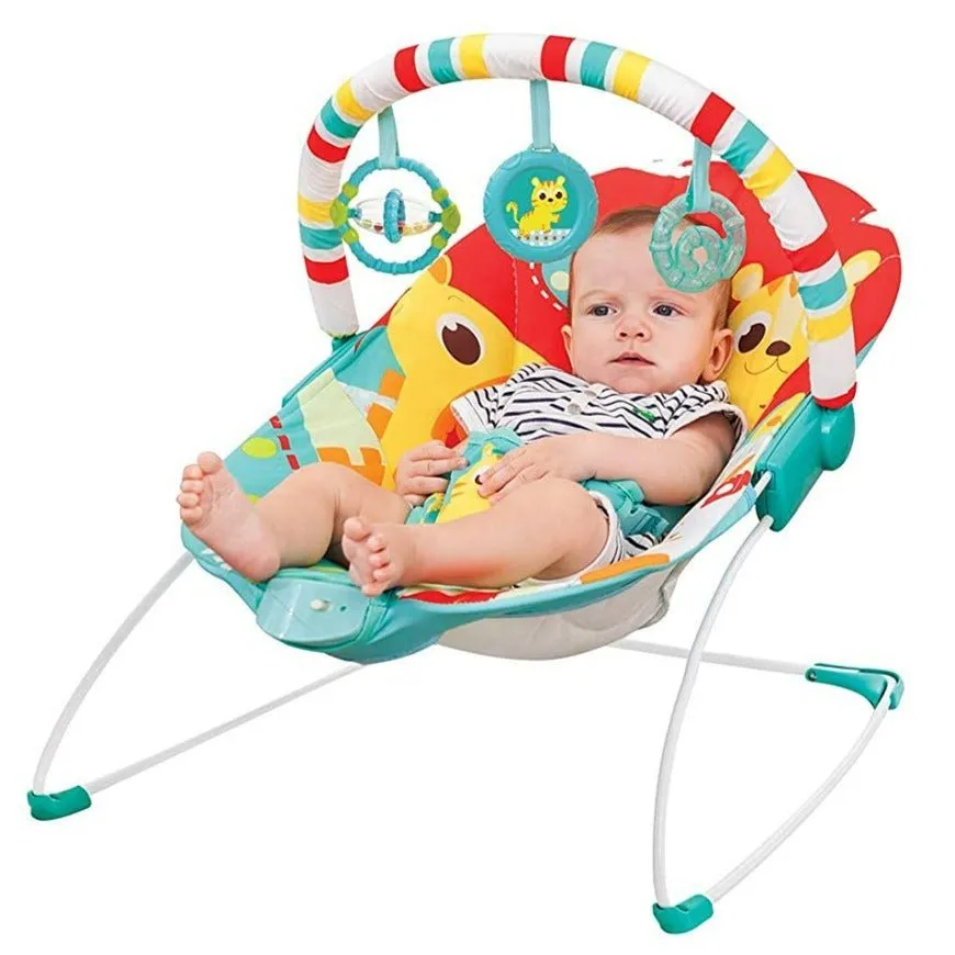 Mastela Newborn Baby to Toddlers Rocker Musical Bouncer Chair- Red