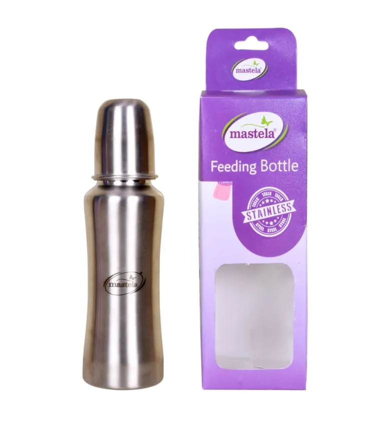 Mastela Thermal Insulation Stainless Steel Baby Feeding Bottle | 304 Food Grade Steel BPA Free Feeder for Newborns/ Babies/ Kids