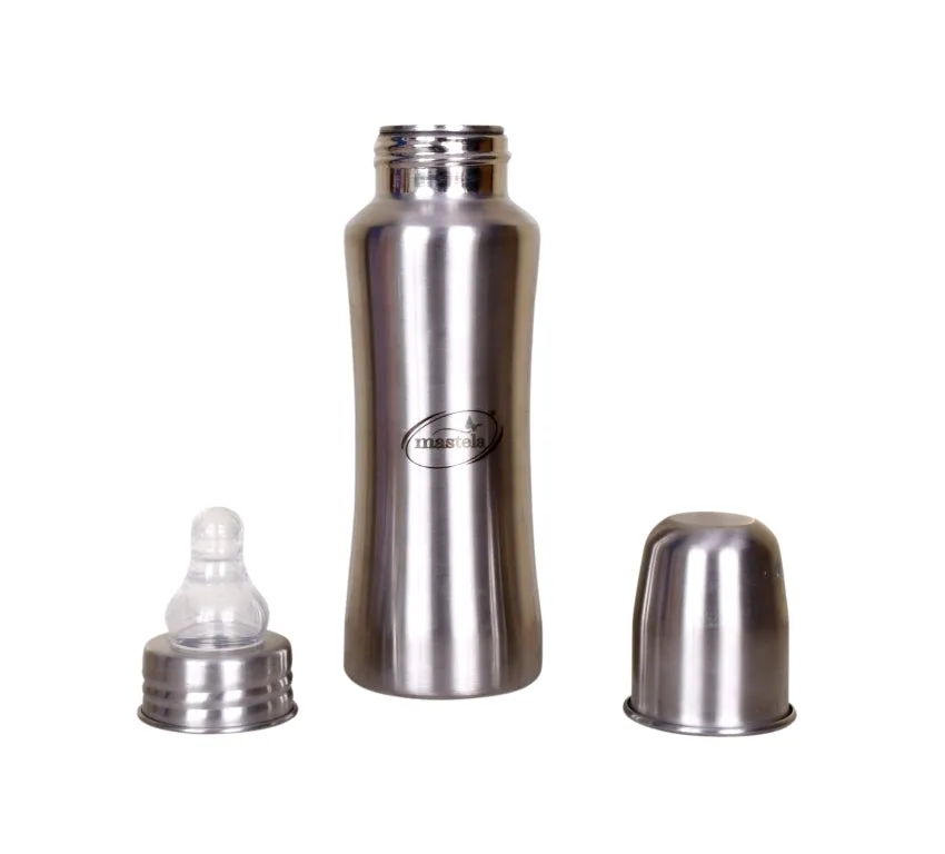 Mastela Thermal Insulation Stainless Steel Baby Feeding Bottle | 304 Food Grade Steel BPA Free Feeder for Newborns/ Babies/ Kids