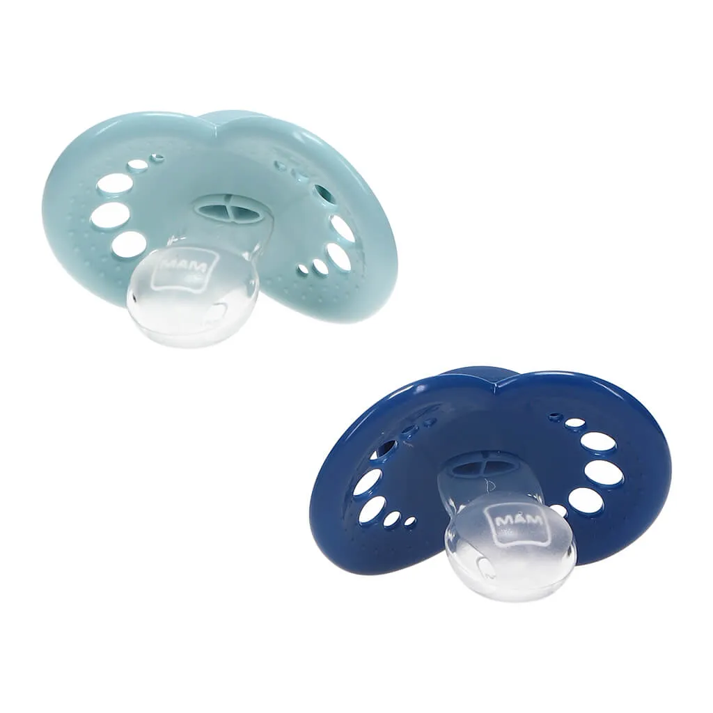 Matte Silicone Pacifier Sage/Navy
