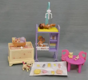 Mattel Barbie Happy Family - Babies with Cribs, Dog and More Collection